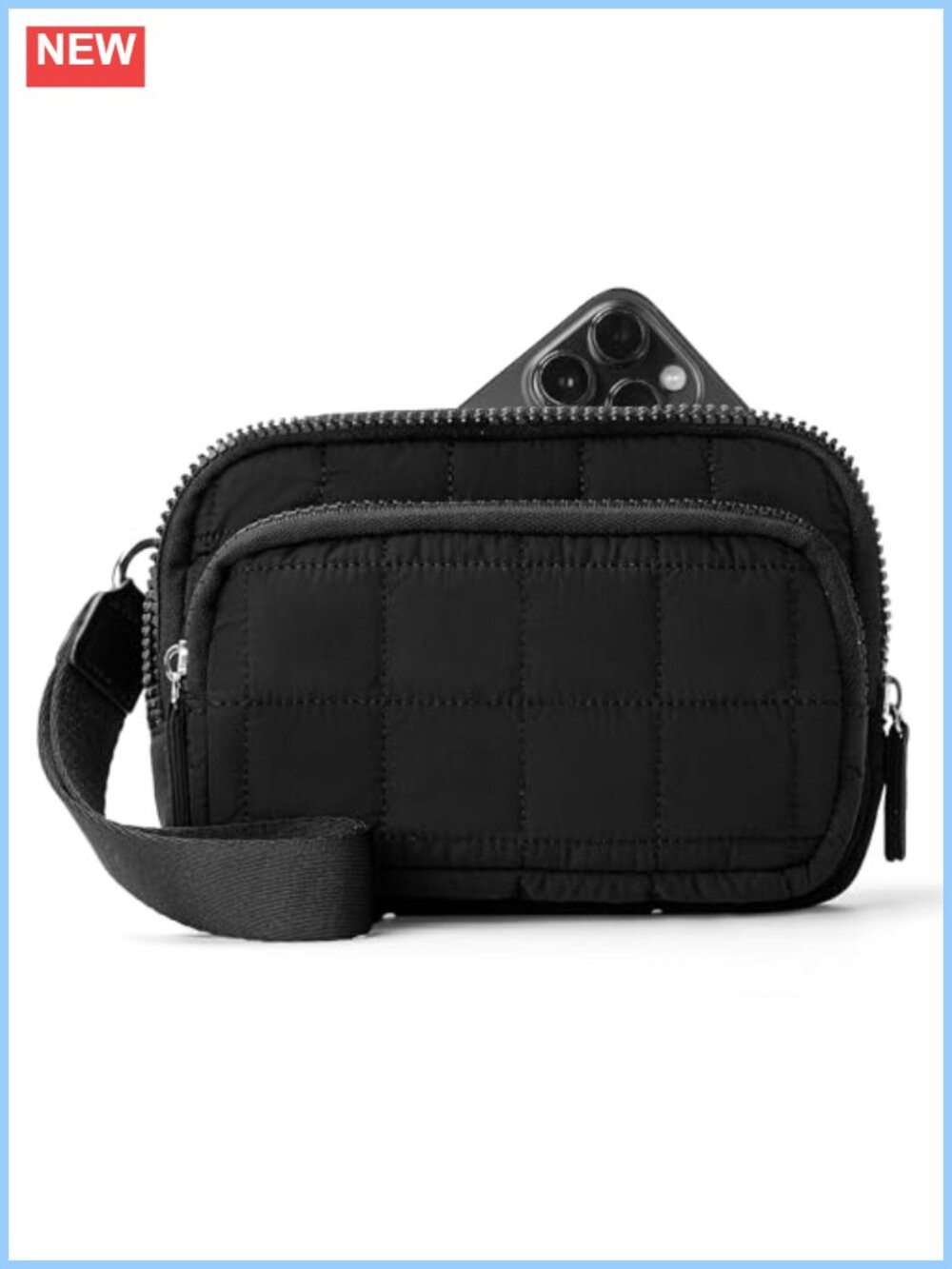 RFID Wristlet Wallet & Crossbody Bag - Nylon Card Case